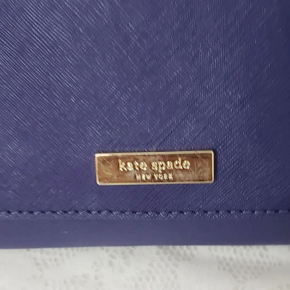 Kate Spade Chain Crossbody Bag EUC Purplish Blue